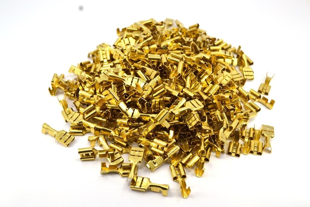 300 Adet 6,3 Tırnaksız Dişi Terminal Fiş Kablo Ucu