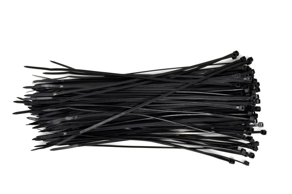 20cm Siyah Kablo Bağı 200x2,5 Ultraviyole Dayanıklı 100 Adetli Poşet