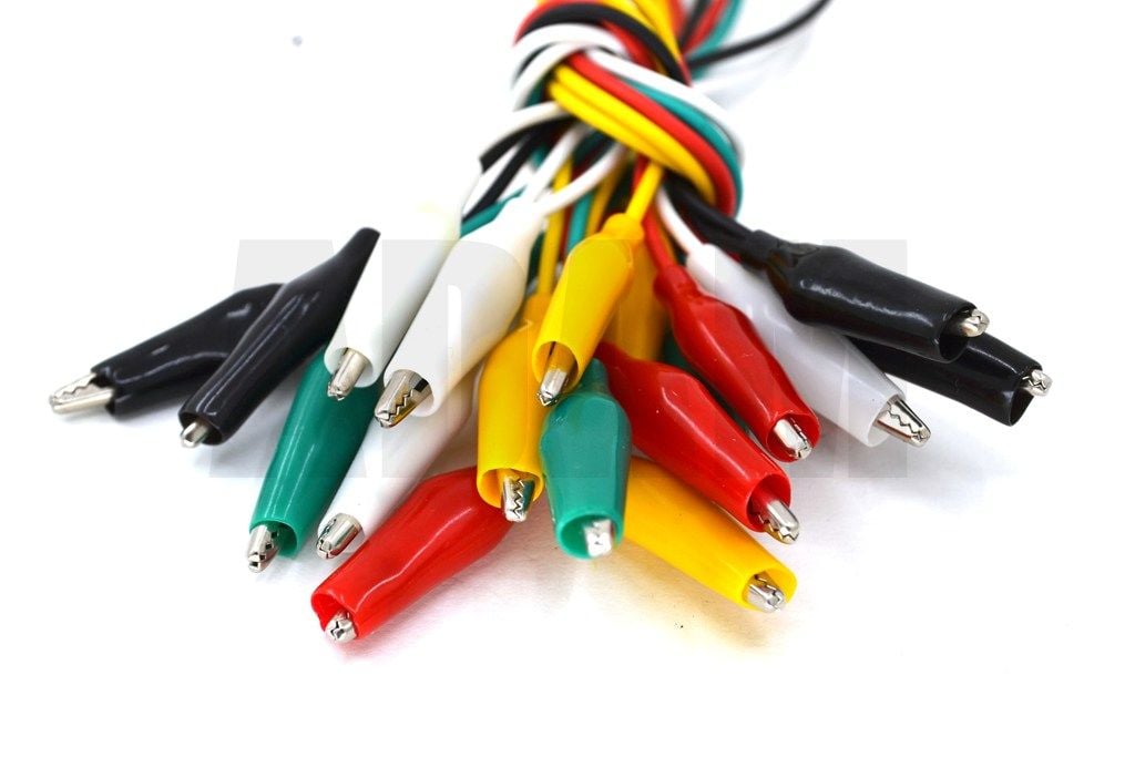 10 Çift Mini Krokodil 35cm Kablolu Karışık Renk