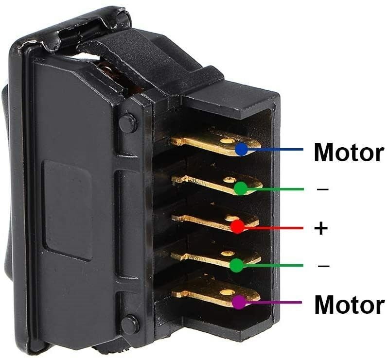Oklu Cam Düğmesi Anahtarı Yeşil Işıklı 5 Pinli Üniversal