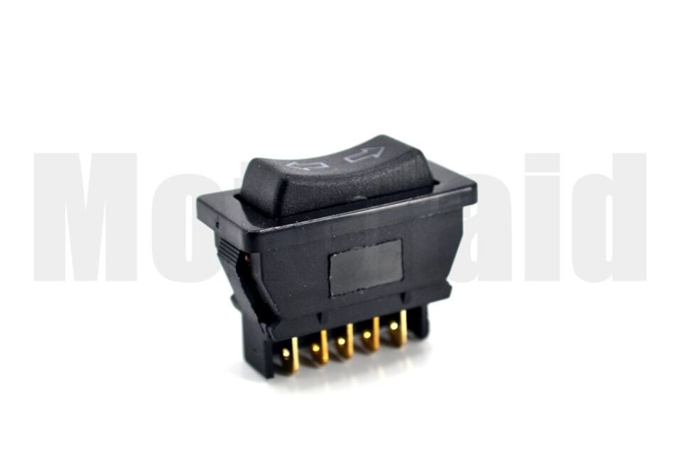 Oklu Cam Düğmesi Anahtarı Yeşil Işıklı 5 Pinli Üniversal