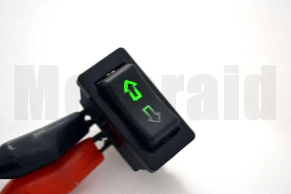 Oklu Cam Düğmesi Anahtarı Yeşil Işıklı 5 Pinli Üniversal