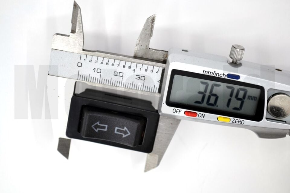 Oklu Cam Düğmesi Anahtarı Yeşil Işıklı 5 Pinli Üniversal