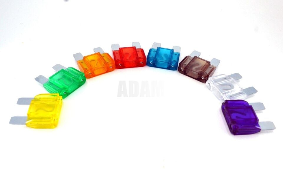 25A Gri Şeffaf Büyük Maksi Bıçak Sigorta 25 Amper MAX25