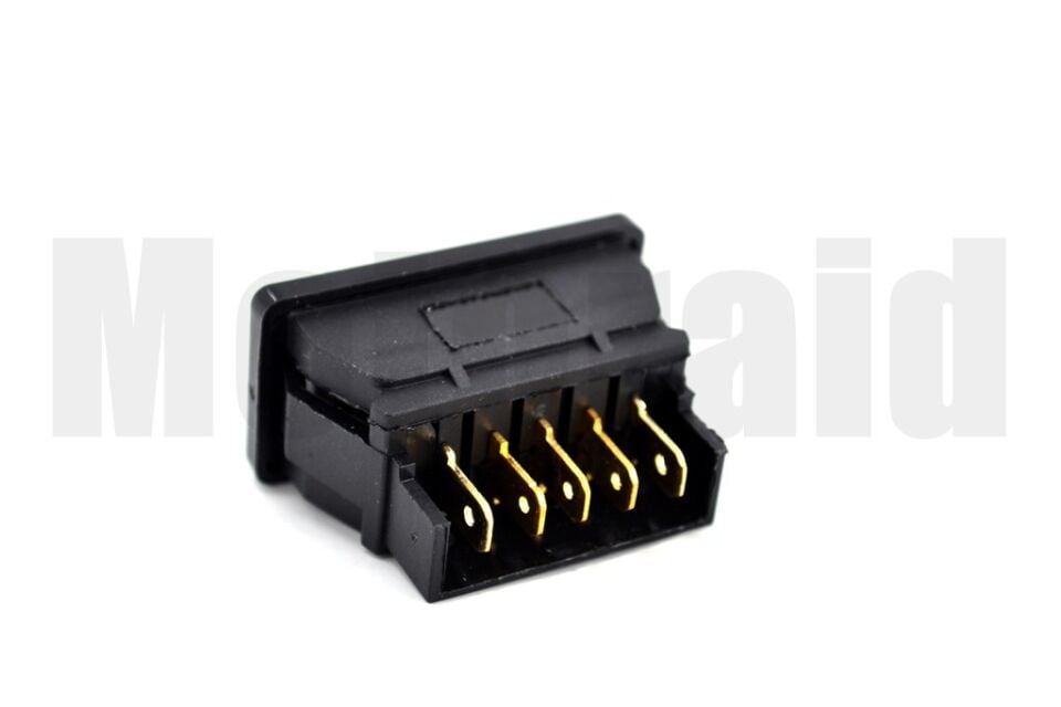 Oklu Cam Düğmesi Anahtarı Kırmızı Işıklı 5 Pinli Üniversal