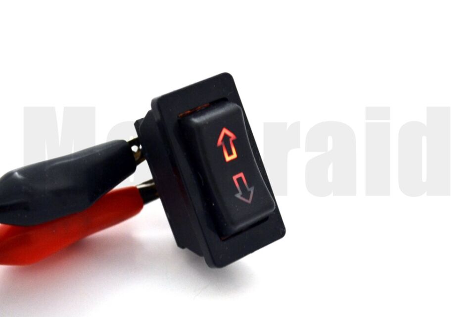Oklu Cam Düğmesi Anahtarı Kırmızı Işıklı 5 Pinli Üniversal