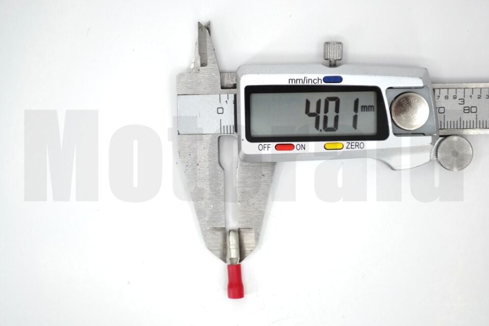 200 Adet Yuvarlak Erkek Kırmızı 0,50-1,50mm Kablo Ucu Fiş