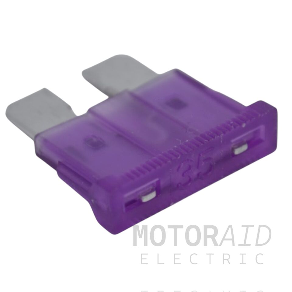 100 Adet 35A Mor Standart Oto Bıçak Sigorta 12V - 32V DC