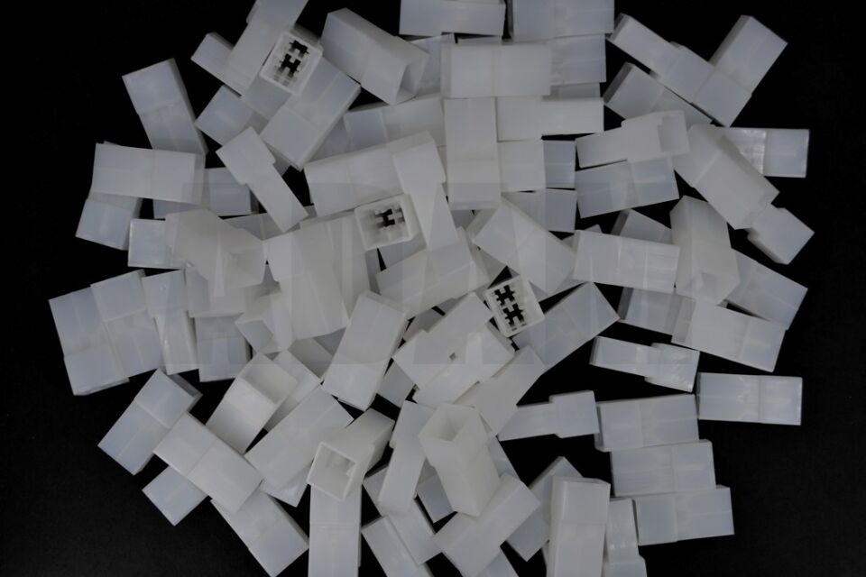 100 Adet 2 Terminal Dişi Konnektör Kılıf (6,3 Erkek Fiş İçin)