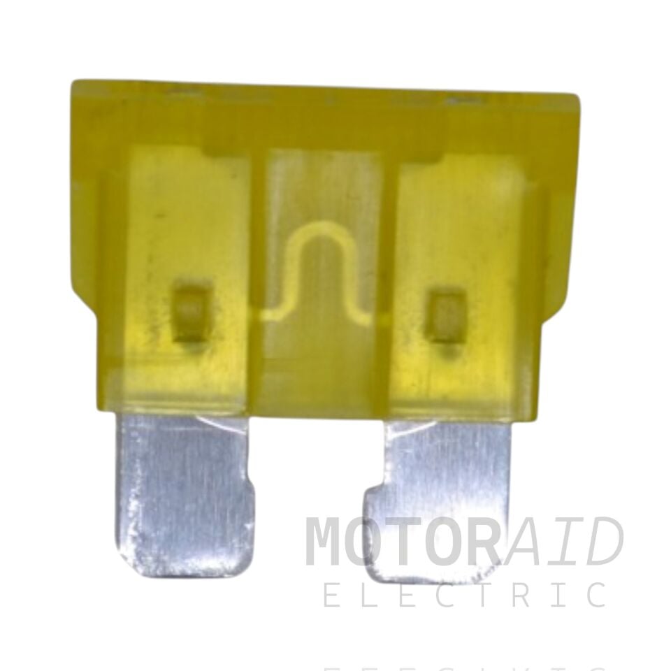 100 Adet 20A Sarı Standart Oto Bıçak Sigorta 12V - 32V DC