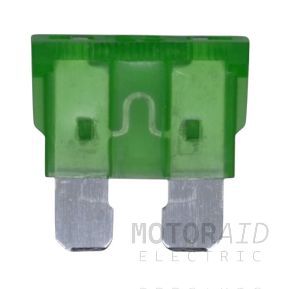 100 Adet 30A Yeşil Standart Oto Bıçak Sigorta 12V - 32V DC