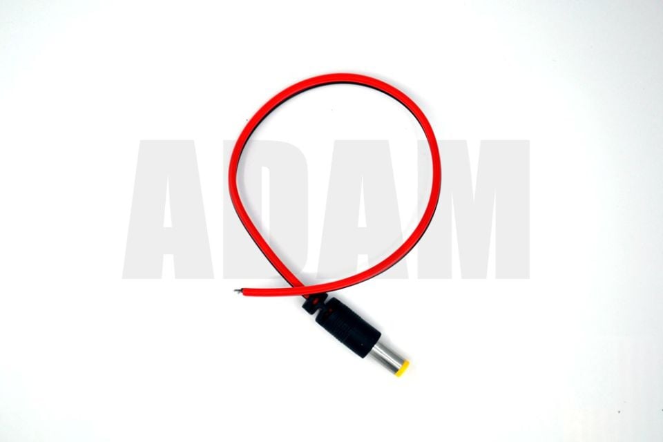 2,1mm DC Jak Erkek Fiş CCTV Power 20cm Kablolu