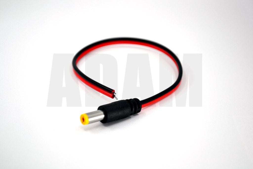 2,1mm DC Jak Erkek Fiş CCTV Power 20cm Kablolu