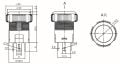 Kalıcılı 19mm 12V 20A Power Logolu Yeşil Işıklı 1-0 Elektrik Anahtarı MT-ANK11