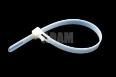 10 Adet 7,6mm 20Cm Açılabilir Kablo Bağı Beyaz MT-KBA20