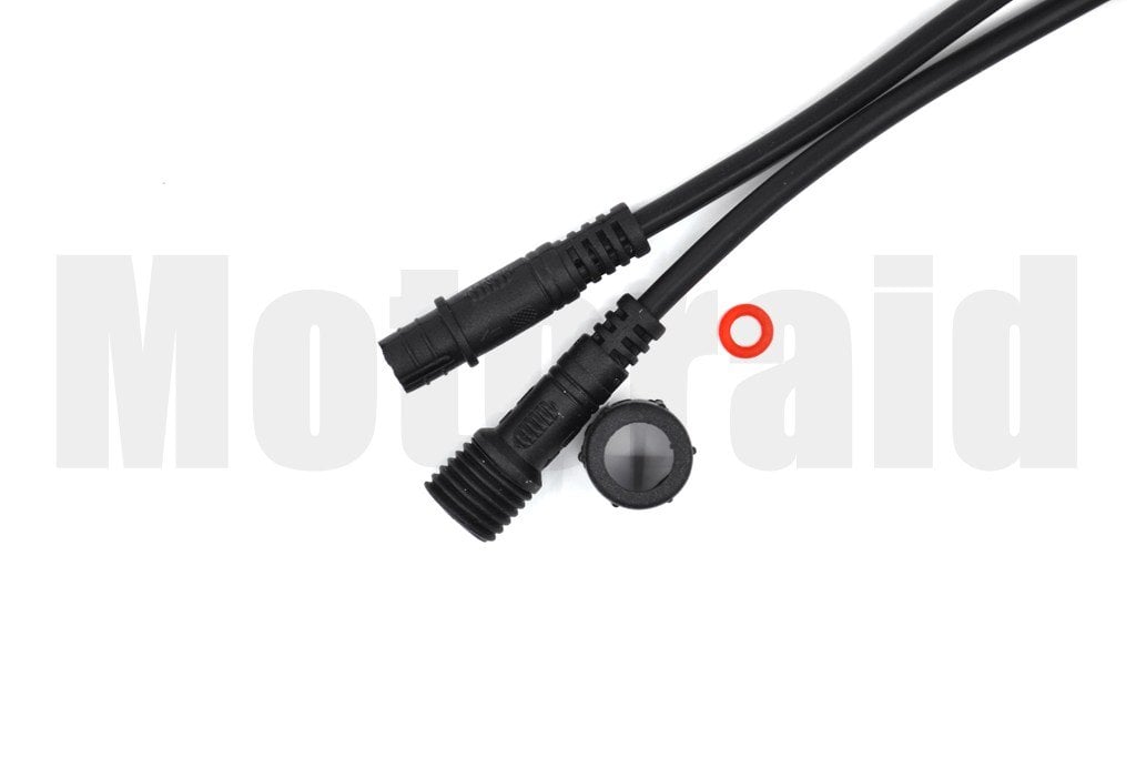 2 Kablolu Siyah Elektrik Bağlantı Konnektör IP67 Su Geçirmez