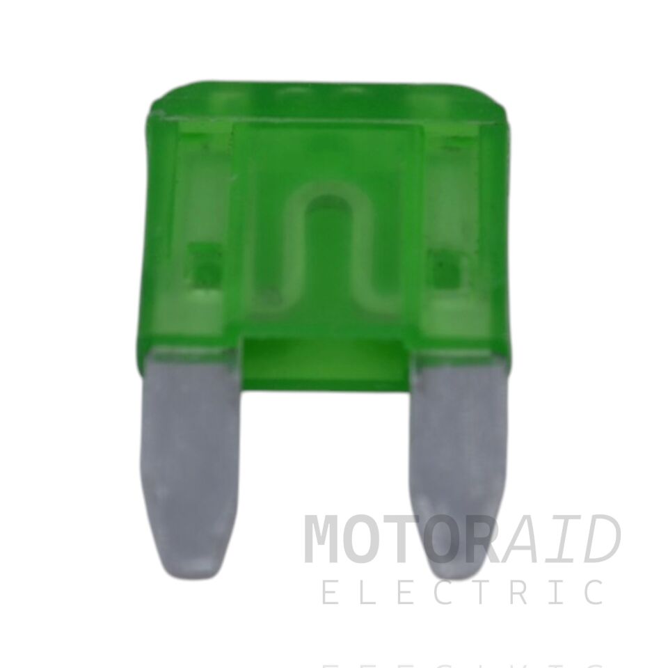 100 Adet 30A Yeşil Mini Oto Bıçak Sigorta 12V - 32V DC