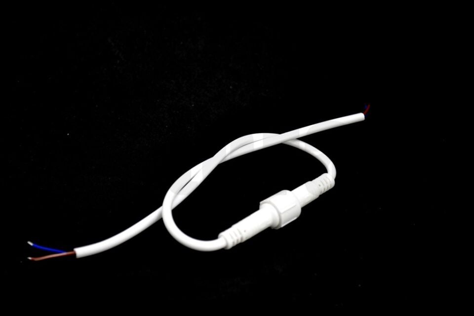2 Kablolu Beyaz Elektrik Bağlantı Konnektör IP67 Su Geçirmez