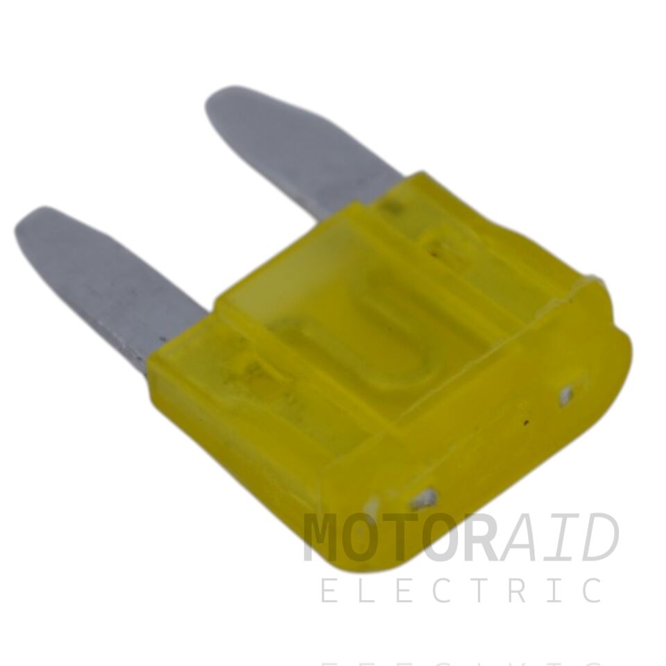 100 Adet 20A Sarı Mini Oto Bıçak Sigorta 12V - 32V DC