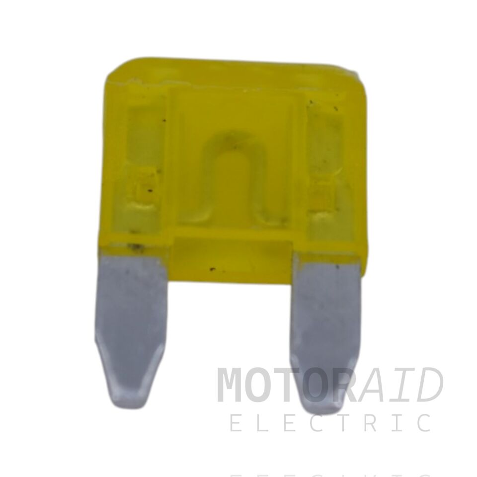 100 Adet 20A Sarı Mini Oto Bıçak Sigorta 12V - 32V DC