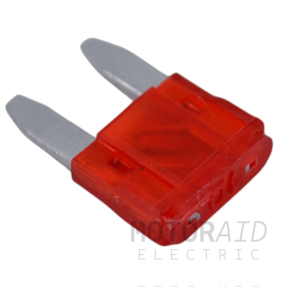 100 Adet 10A Kırmzı Mini Oto Bıçak Sigorta 12V - 32V DC