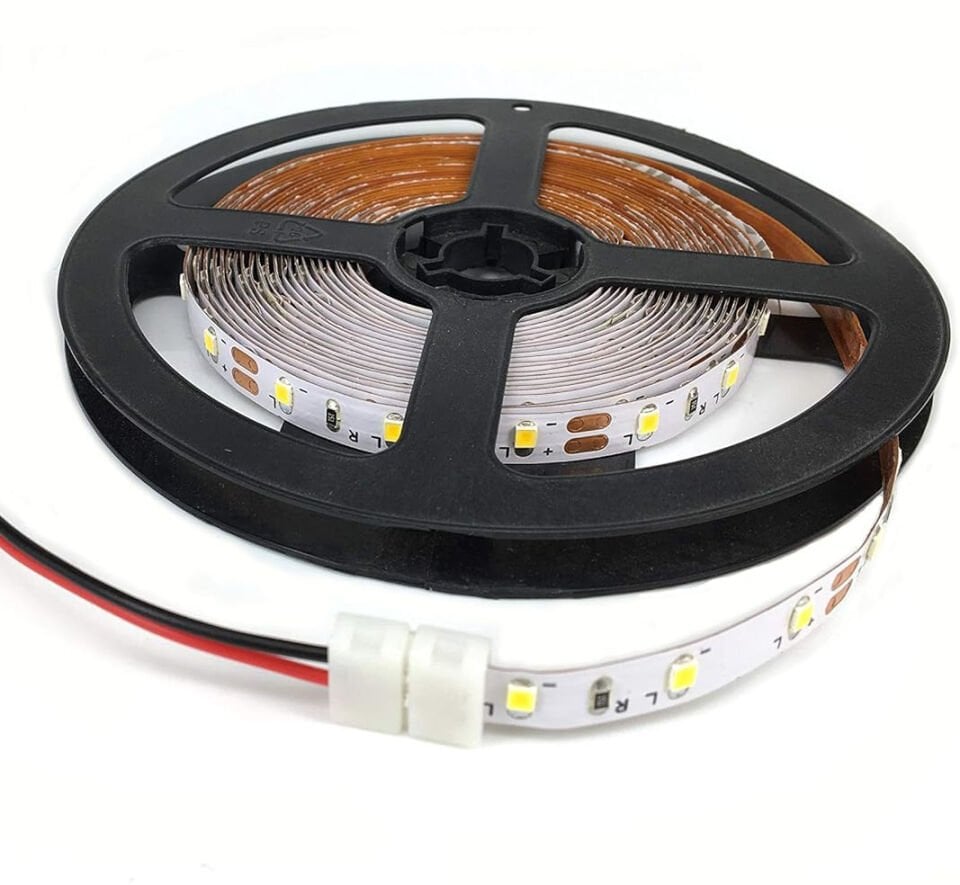 Şerit Led Elektrik Akım Besleme Konnektörü Kablolu