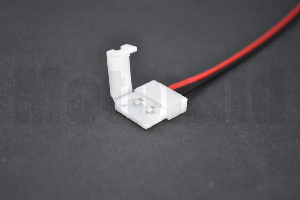 Şerit Led Elektrik Akım Besleme Konnektörü Kablolu