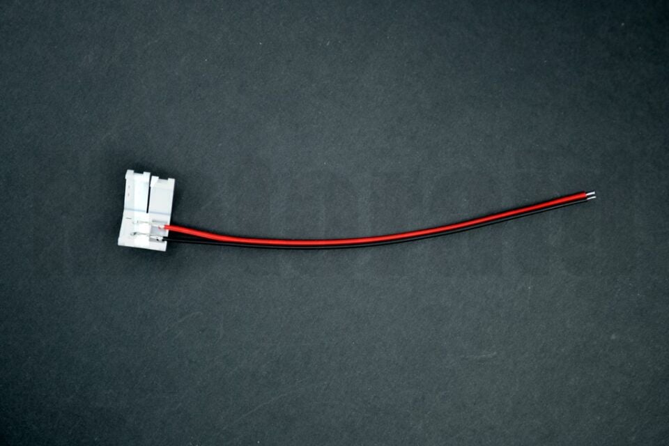 Şerit Led Elektrik Akım Besleme Konnektörü Kablolu