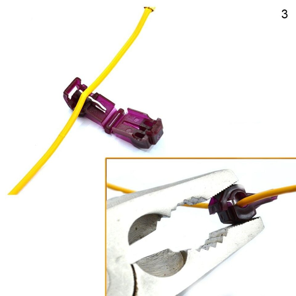 120 Parça (60 Takım) Kabloyu Sıyırmadan Hızlı Ekleme Devre Alma Konnektörü