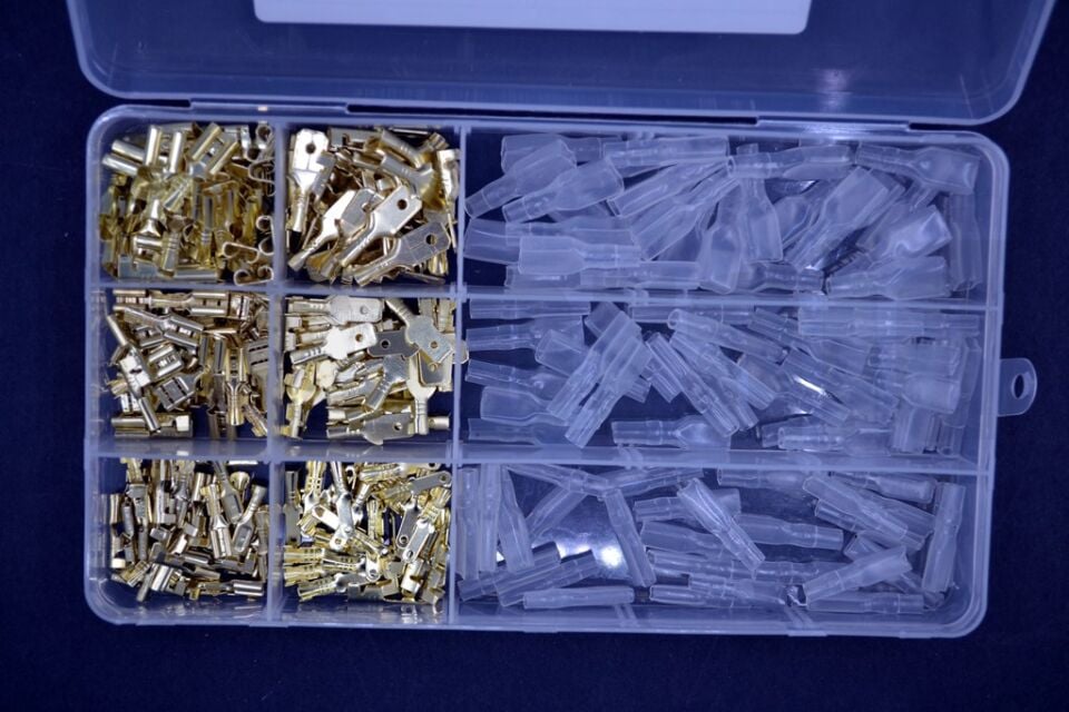 Kablo Ucu Seti 270 Parça Erkek Dişi Terminal Ve Kılıfları 2,8 - 4,8 - 6,3