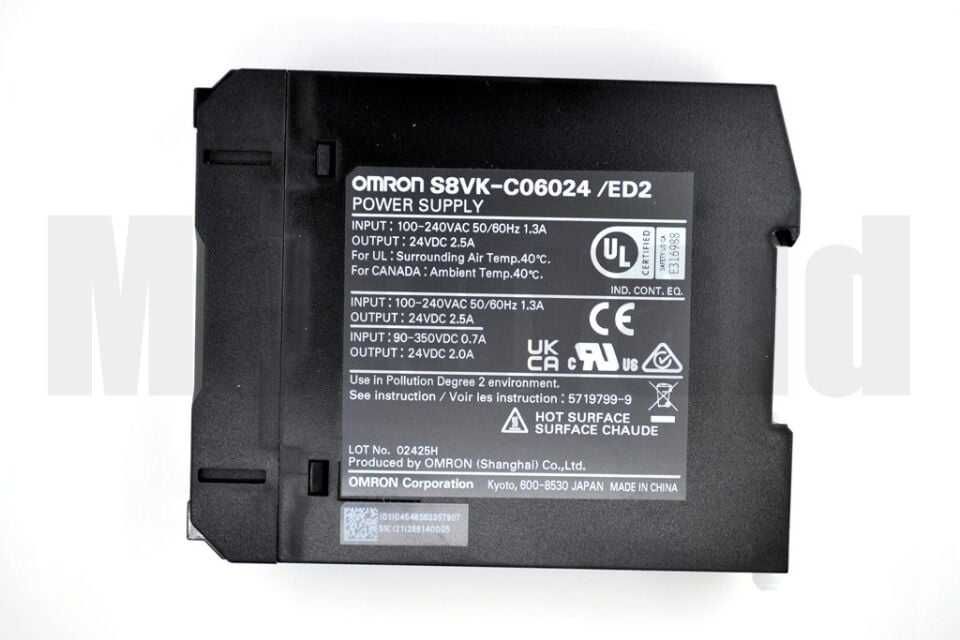 Kitap Tip Güç Kaynağı 100-240V DC IN - 24V DC 2,5A OUT