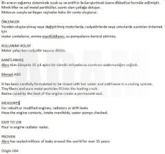 Radyatör Çatlak İlacı Sızıntı Kaçak Giderici Toz Usa ABRO AB-404