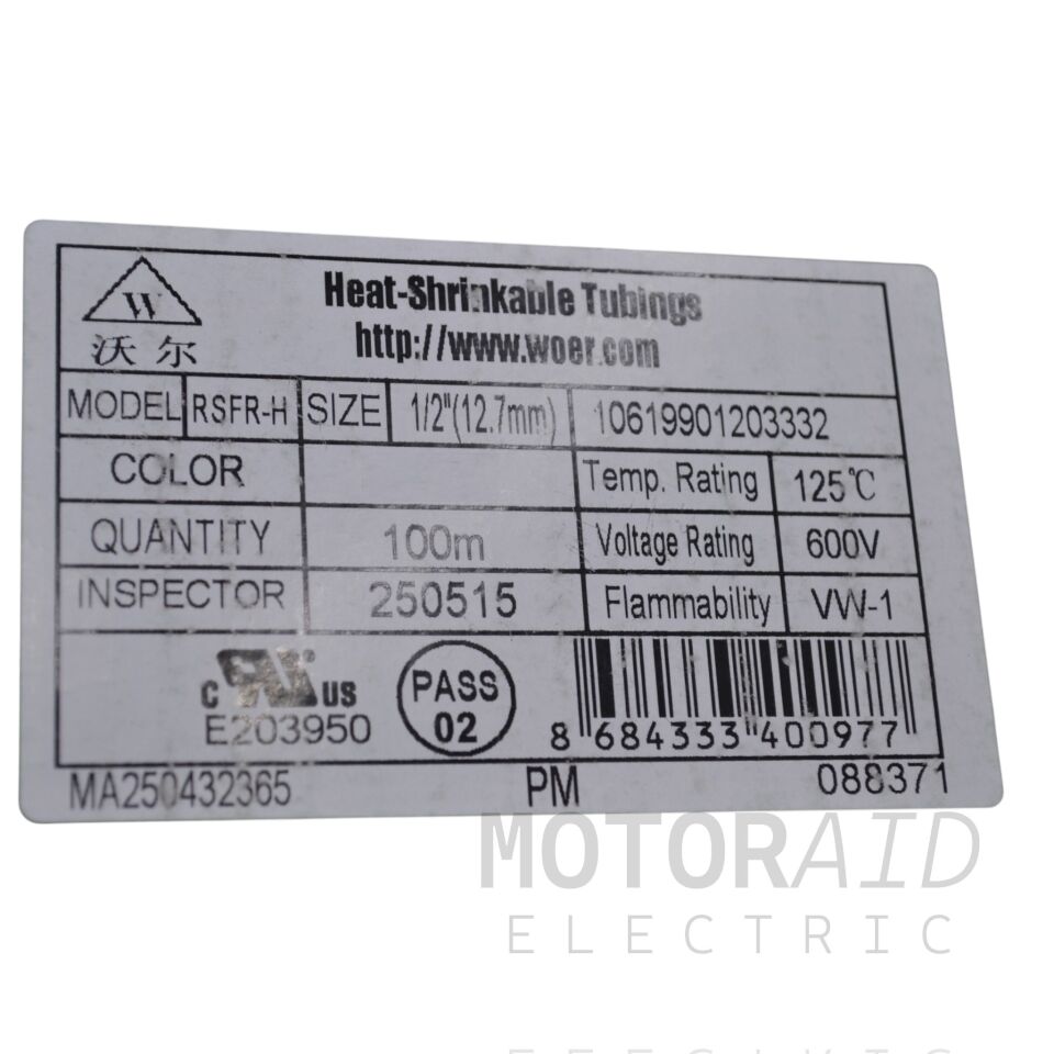 12,7mm Kırmızı Isı İle Daralan Makaron Kablo Izolasyon