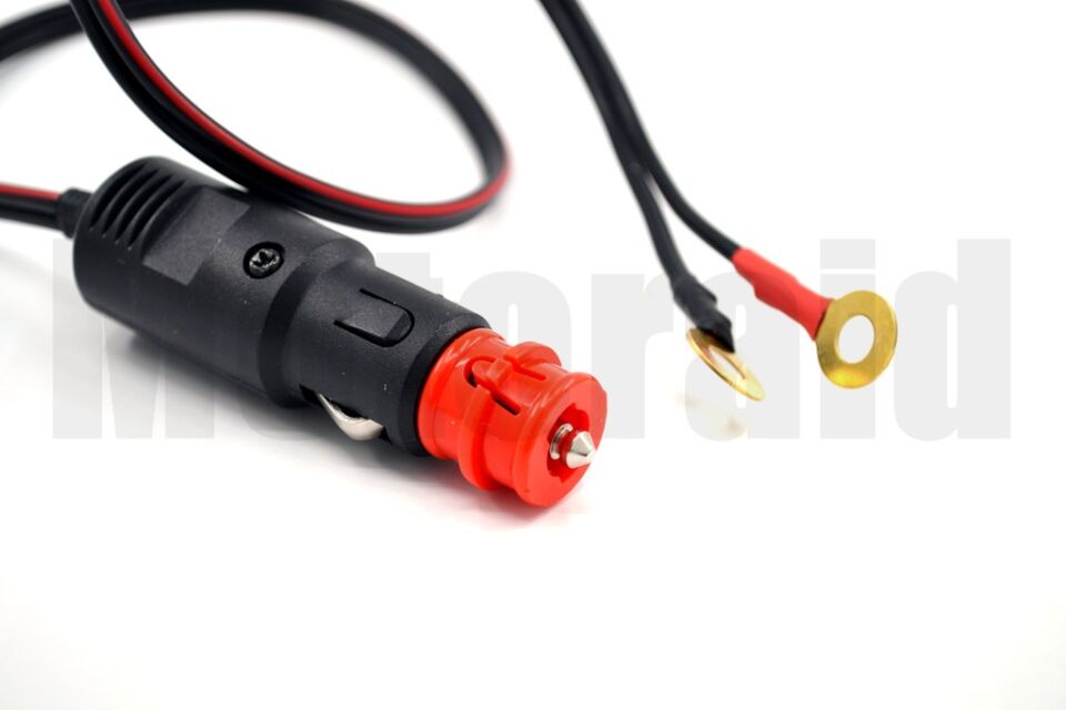 Erkek Çakmak Soketi M6 Pabuçlu 2x2,50mm² 52cm Bakır Kablolu