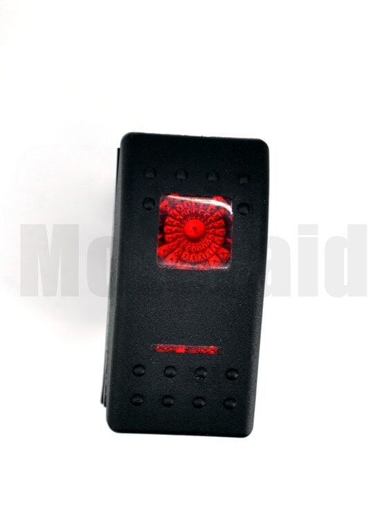 Marine Karavan Anahtar 12V 24V Kırmızı Işıklı Carling Tip Yaylı-0-Yaylı