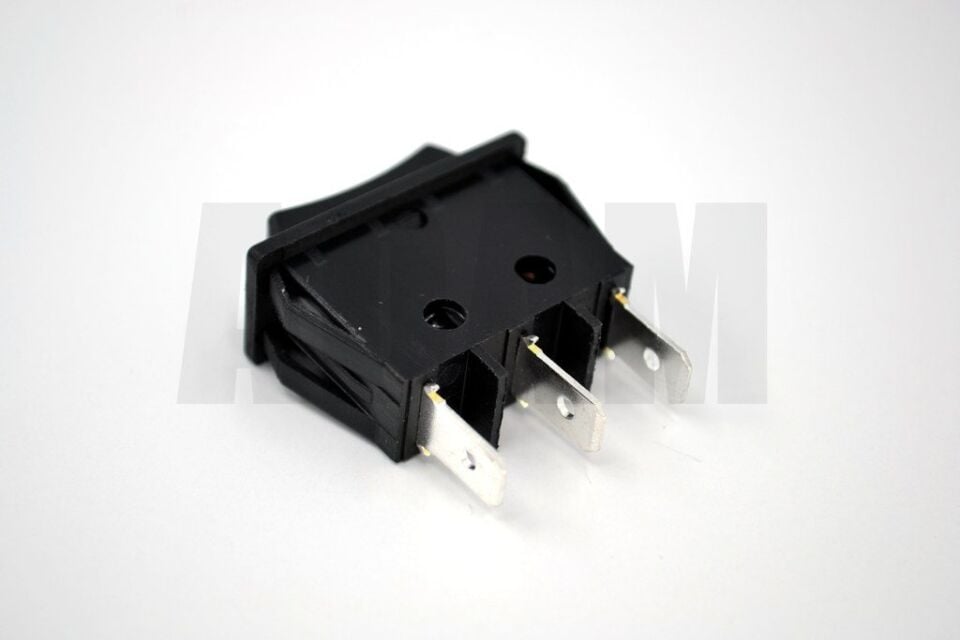 2 Devre Anahtar Işıksız İnce Tip 3 Pin 1-0-2 Kalıcı