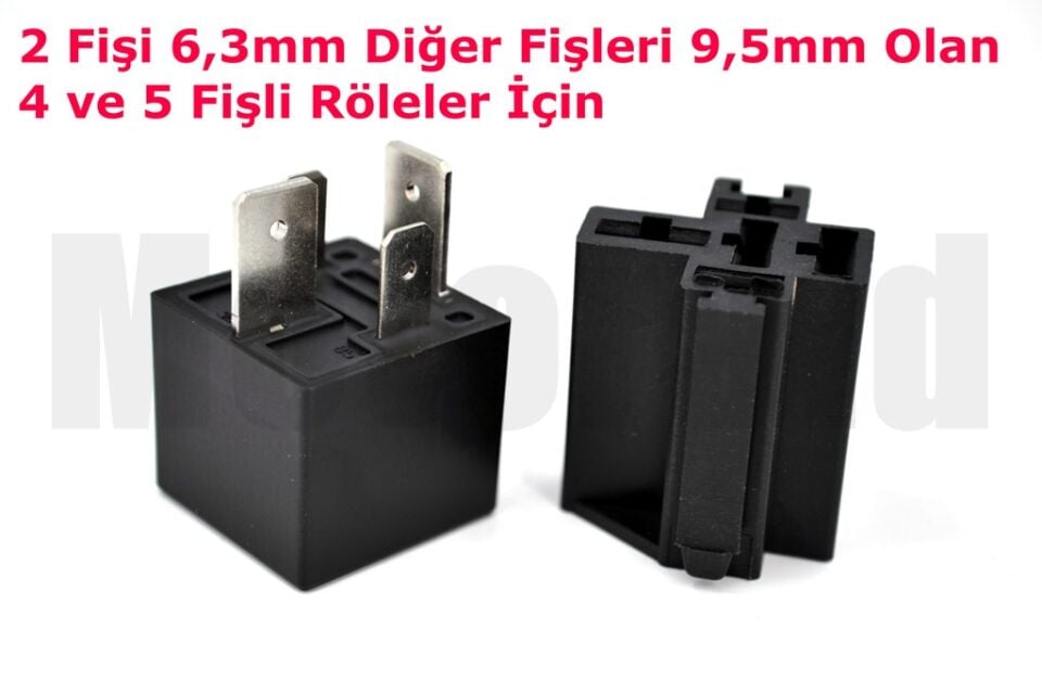 Kablosuz Güç Röle Soketi 80A Kalın Bacak 9,5 Fiş Uyumlu 4 Ve 5 Fişli Röleler