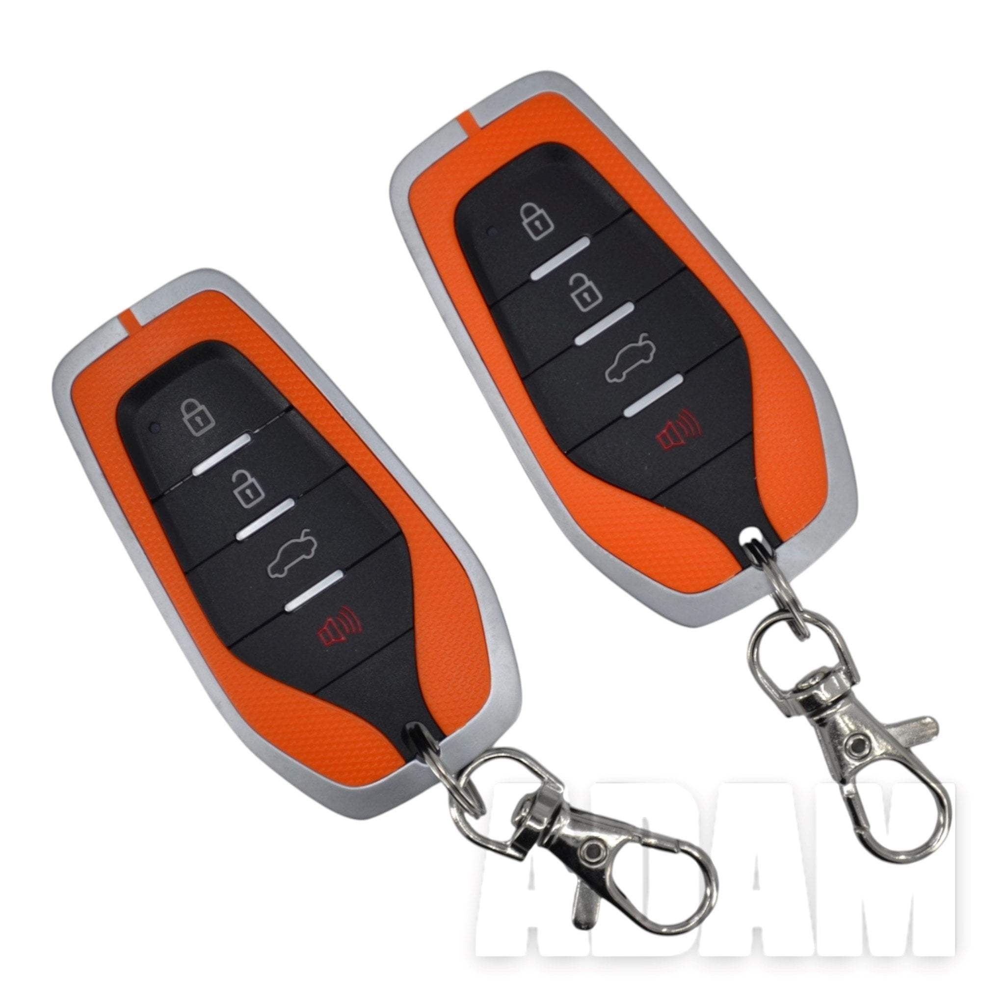 Turuncu Uzaktan Kumanda Modülü 4 Tuş Metal Çerçeve