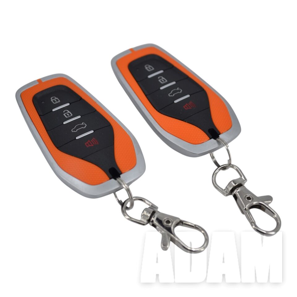 Turuncu Uzaktan Kumanda Modülü 4 Tuş Metal Çerçeve