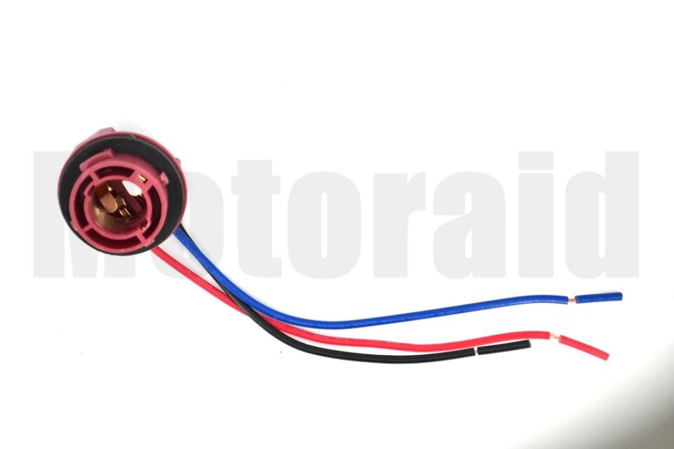 Plastik Soketli P21/5W 1016 BA15S Ampul Duyu 1mm² Bakır Kablolu