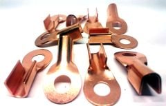 10 Adet 35mm Akü Kablo Tesisat Ucu Bakır Fiş Pabuç Başlık Terminal