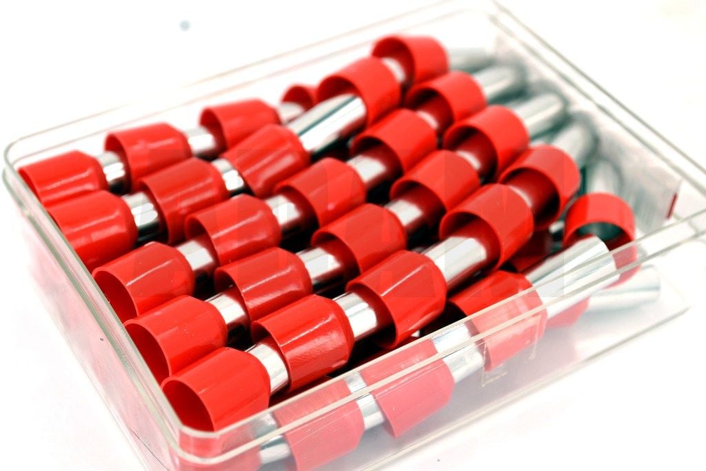 50 Adet 35mm² Kablo Yüksüğü Bakır Kırmızı Yüksük MT-AKUY35