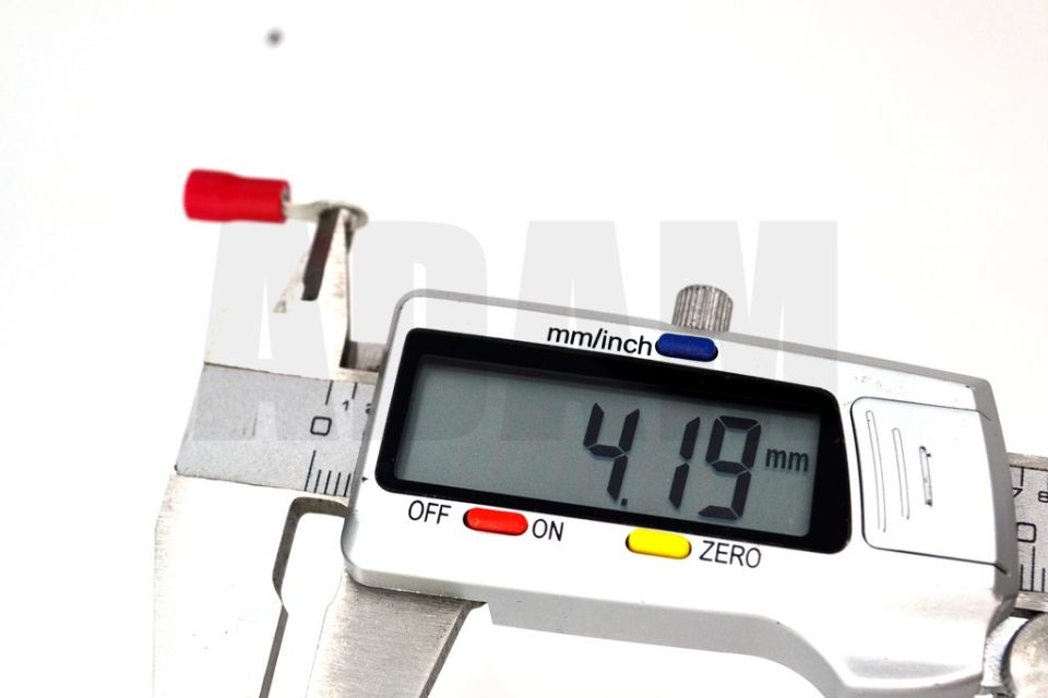 200 Adet 0,50-1,50 Bakır Kablo Pabucu Kırmızı M4 Delikli Sıkmalı Sulye TPY-401