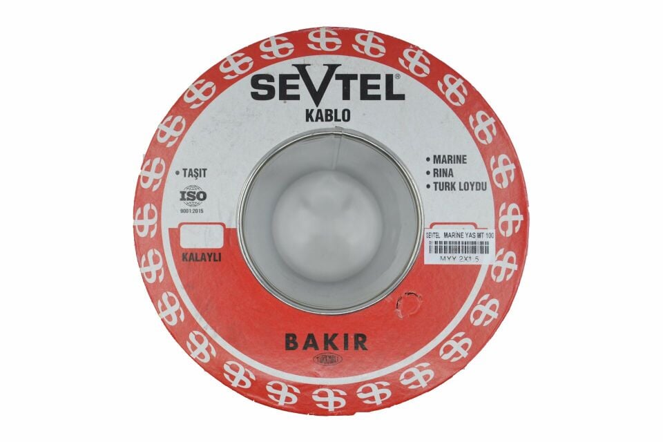 1 Metre Marine Yassı 2x1,50mm² Kalaylı Bakır Kablo TTR MYY Kahverengi Ahşap