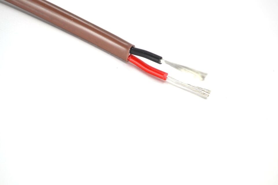 1 Metre Marine Yassı 2x1,50mm² Kalaylı Bakır Kablo TTR MYY Kahverengi Ahşap