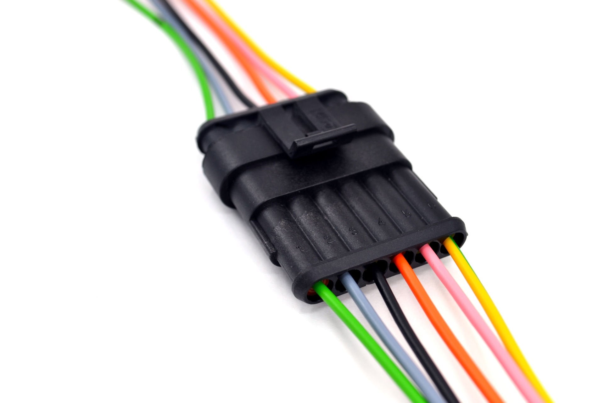 1 Takım 6 Pin Kablolu Süper Seal Elektrik Soketi Su Geçirmez Konnektör MT-13