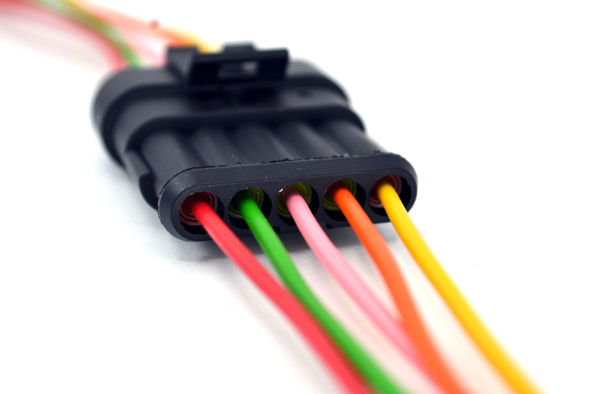 1 Takım 5 Pin Kablolu Süper Seal Elektrik Soketi Su Geçirmez Konnektör MT-12