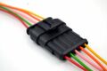 1 Takım 5 Pin Kablolu Süper Seal Elektrik Soketi Su Geçirmez Konnektör MT-12