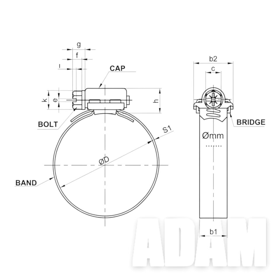 Metal Hortum Kelepçesi 13-19 Erbi