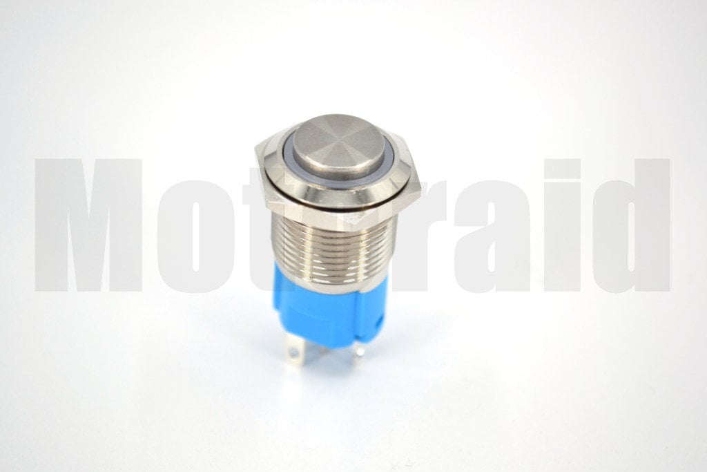16mm Kalıcı Metal Anahtar Yeşil Işıklı 1NO/1NC 12V 24V 1-0